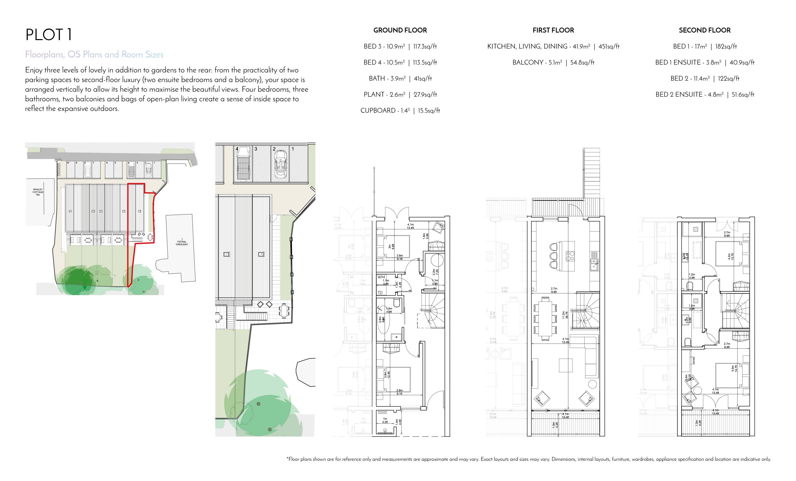 Stephens and Stephens Developers Breakwater Pentire Newquay Cornwall Floorplans Plot 1