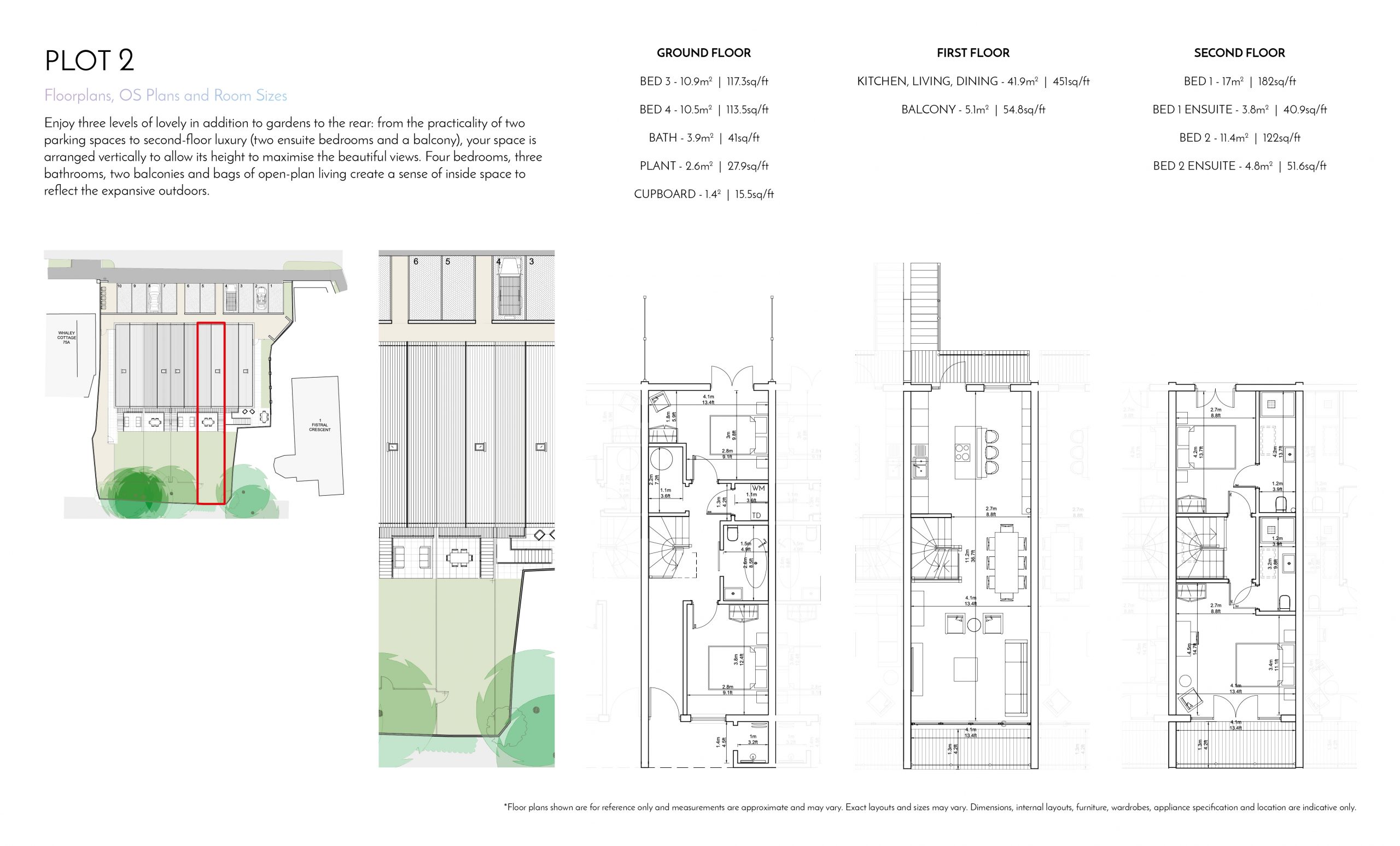 Stephens and Stephens Developers Breakwater Pentire Newquay Cornwall Floorplans Plot 2