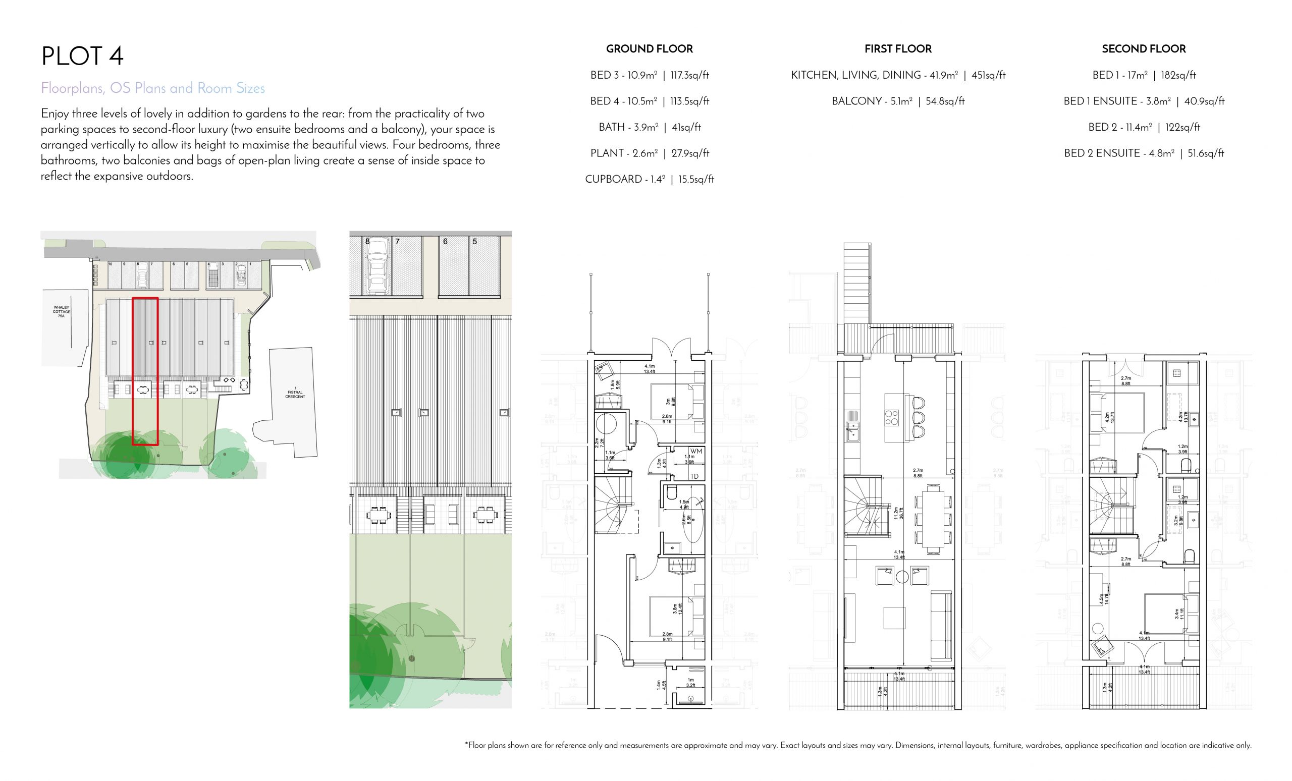 Stephens and Stephens Developers Breakwater Pentire Newquay Cornwall Floorplans Plot 4