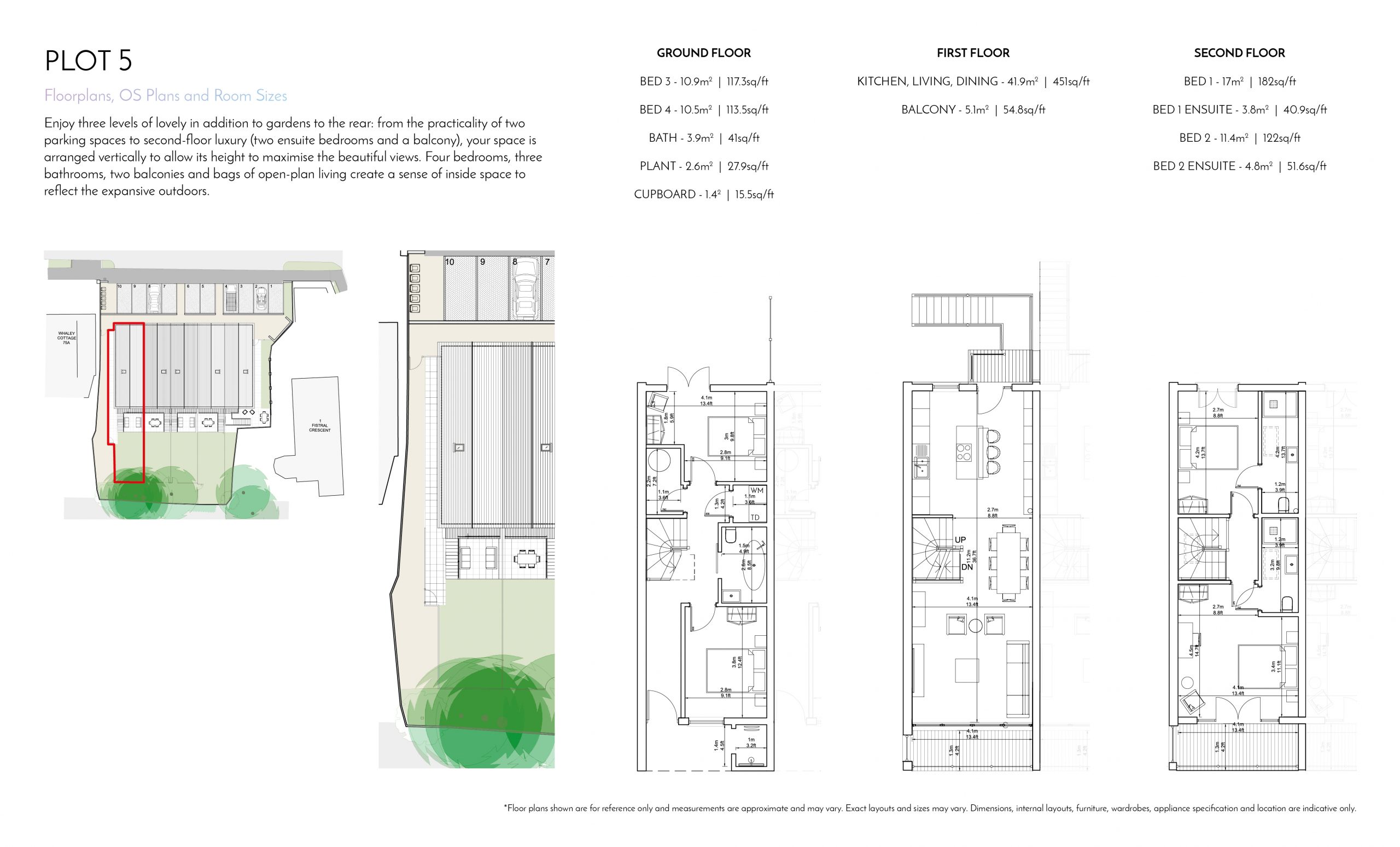 Stephens and Stephens Developers Breakwater Pentire Newquay Cornwall Floorplans Plot 5